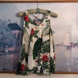 Blouse with bright colors. Tropical Vibes